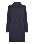 Crepe Coat Ohut Pitkä Takki Navy Lauren Ralph Lauren