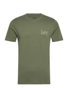 Medium Wobbly Lee Tee Tops T-shirts Short-sleeved Green Lee Jeans