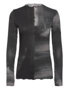 Rodebjer Columbina Wash Tops T-shirts & Tops Long-sleeved Black RODEBJ...