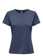 Onpcarmen Ss Train Tee Sport T-shirts & Tops Short-sleeved Navy Only P...