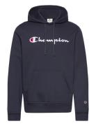 Hooded Sweatshirt Tops Sweat-shirts & Hoodies Hoodies Navy Champion