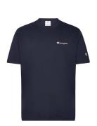 Ss Tee Tops T-shirts Short-sleeved Navy Champion