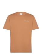 Ss Tee Tops T-shirts Short-sleeved Beige Champion