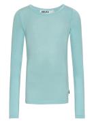 Ruana Tops T-shirts Long-sleeved T-shirts Blue Molo