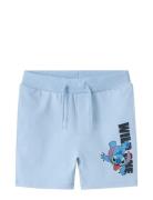 Nmmamit Stitch Long Swe Shorts Unb Wdi Bottoms Shorts Blue Name It