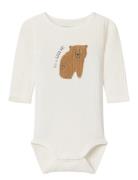 Nbnobear Ls Body Bodies Long-sleeved White Name It