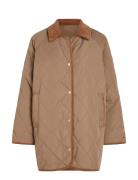 Md Lw Quilted Reversible Coat Tikkitakki Brown Tommy Hilfiger