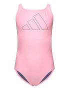 Performance Big Bars Swimsuit Uimapuku Uima-asut Pink Adidas Performan...