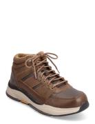 Mens Relaxed Fit Benago - Treno Nyörisaappaat Brown Skechers