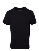 Basic Tee S/S Tops T-shirts Short-sleeved Black Hound