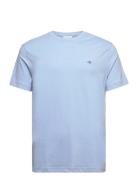 Reg Shield Ss T-Shirt Tops T-shirts Short-sleeved Blue GANT