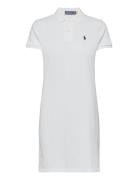 Cotton Mesh Polo Dress Lyhyt Mekko White Polo Ralph Lauren