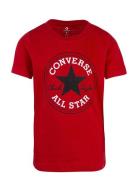 Converse Chuck Patch Tee Sport T-shirts Short-sleeved Red Converse