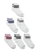 Converse Basic Wordamark Quarter Socks 6-Pack Sukat White Converse