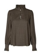 Merledea Tops Blouses Long-sleeved Brown Dea Kudibal