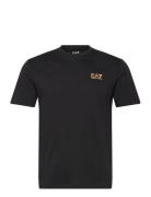 T-Shirt Tops T-shirts Short-sleeved Black EA7