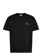 Late Night Service T-Shirt Tops T-shirts Short-sleeved Black Les Deux