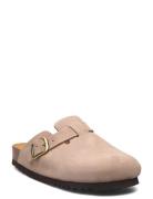 Sl Fae New Suede Dark Beige Matalapohjaiset Sandaalit Beige Scholl