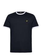 Ringer T-Shirt Tops T-shirts Short-sleeved Black Lyle & Scott