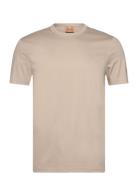 Mmgperry O-Ss Tee Tops T-shirts Short-sleeved Beige Mos Mosh Gallery