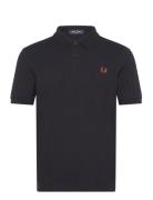 The Fred Perry Shirt Tops Polos Short-sleeved Black Fred Perry