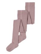 Nknpantyhose Rib 2P Sukkahousut Pink Name It