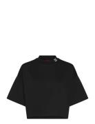 Damelody Tops T-shirts & Tops Short-sleeved Black HUGO