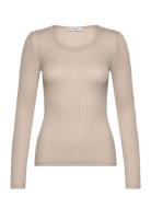 Belize Long Sleeve Pointelle T-Shir Tops T-shirts & Tops Long-sleeved ...