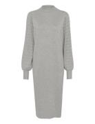 Kananna Knit Dress Polvipituinen Mekko Grey Kaffe