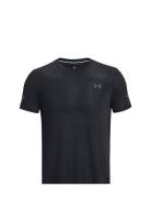 Ua Seamless Stride Ss Sport T-shirts Short-sleeved Black Under Armour