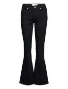 Marija Flare Swan Deep Black Bottoms Jeans Flares Black Pieszak