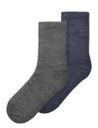 Nkmwakta Wo/Vi 2P Sock Sukat Navy Name It