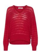 Slvirana Pullover Tops Knitwear Jumpers Red Soaked In Luxury