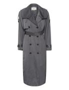 Sallygz Trenchcoat Trenssi Takki Grey Gestuz