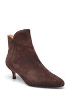 Stb-Saga Zip S Shoes Boots Ankle Boots Ankle Boots With Heel Brown Sho...