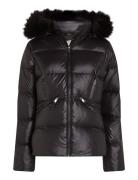 Mw Padded Real Down Jacket Vuorillinen Takki Topattu Takki Black Calvi...