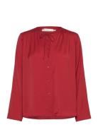 Matoiw Shirt Tops Blouses Long-sleeved Red InWear