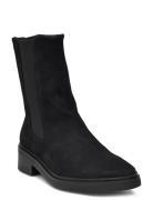 Heel Chelsea Boot 30 Sue Shoes Chelsea Boots Black Calvin Klein