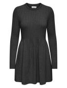 Onlfia Ls Cable Dress Knt Noos Lyhyt Mekko Grey ONLY