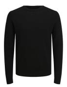 Jprblamerino Knit Crew Neck Tops Knitwear Round Necks Black Jack & J S