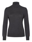 Alice Rollerneck Tops Knitwear Turtleneck Grey BUSNEL