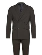 Plain Db Mens Suit - Normal Lenght Puku Khaki Green Lindbergh