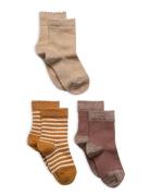 Dagmar Socks - 3-Pack Sukat Beige Mp Denmark