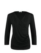 T-Shirt 3/4 Sleeve Tops T-shirts & Tops Long-sleeved Black Gerry Weber