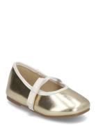 Metallic Strip Ballerinas Ballerinat Gold Mango