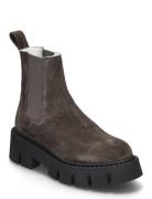 Cph137 Vitello Black Shoes Chelsea Boots Brown Copenhagen Studios