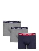 Puma Men Everyday Boxers 3P Bokserit Grey PUMA