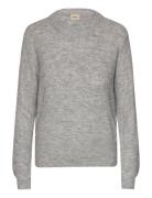 Frellis Pu 1 Tops Knitwear Jumpers Grey Fransa