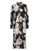 Srgina Midi Dress Polvipituinen Mekko Black Soft Rebels