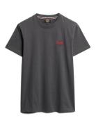 Essential Logo Emb Tee Tops T-shirts Short-sleeved Grey Superdry